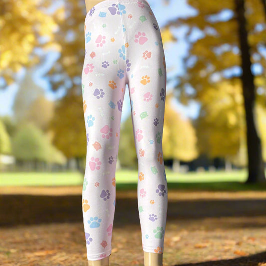 Lilac cat girl full length leggings