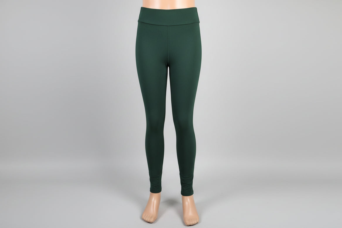 Dark green soft touch leggings