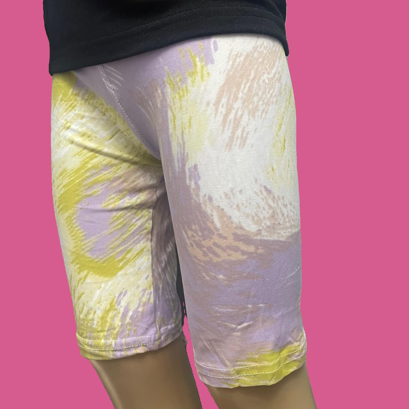 Girls calm pastel design Bermuda shorts