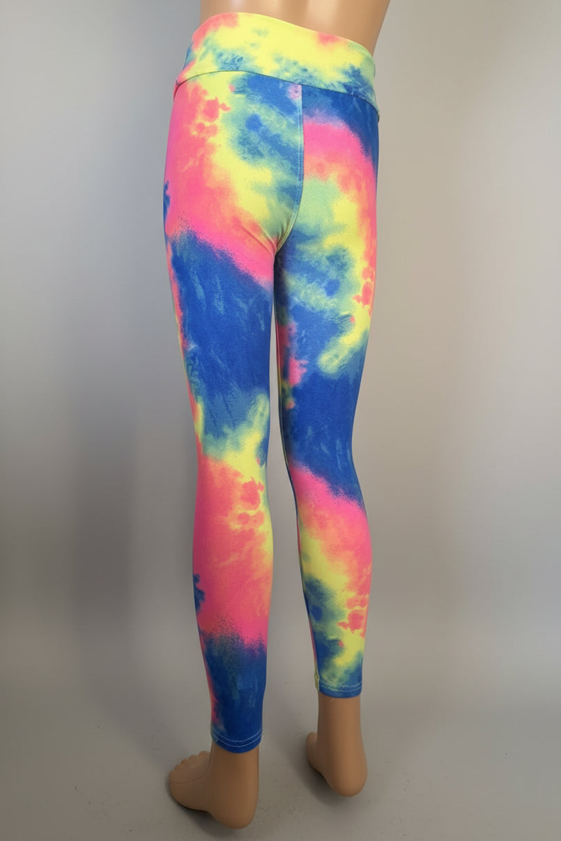 Colour Burst design soft touch leggings