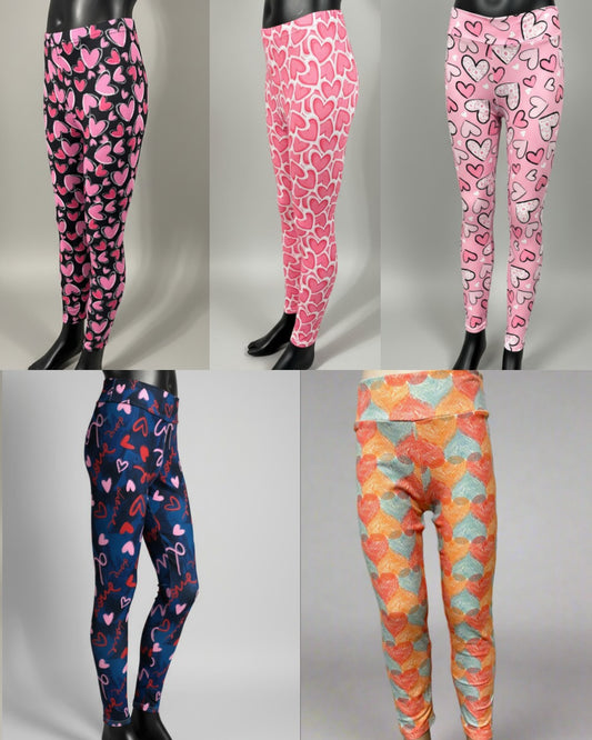 Heart design leggings