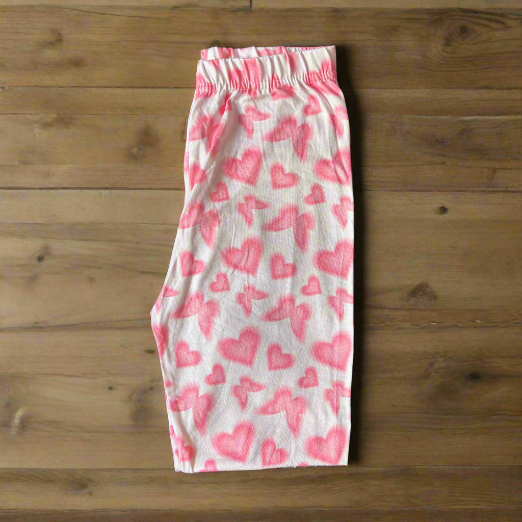 Pink butterfly leggings, full length