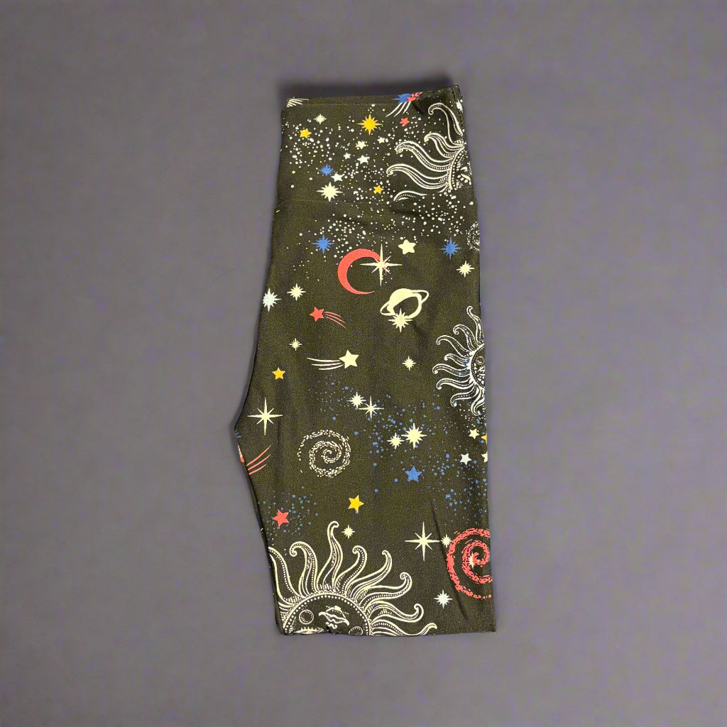 'Solar System' design full length leggings