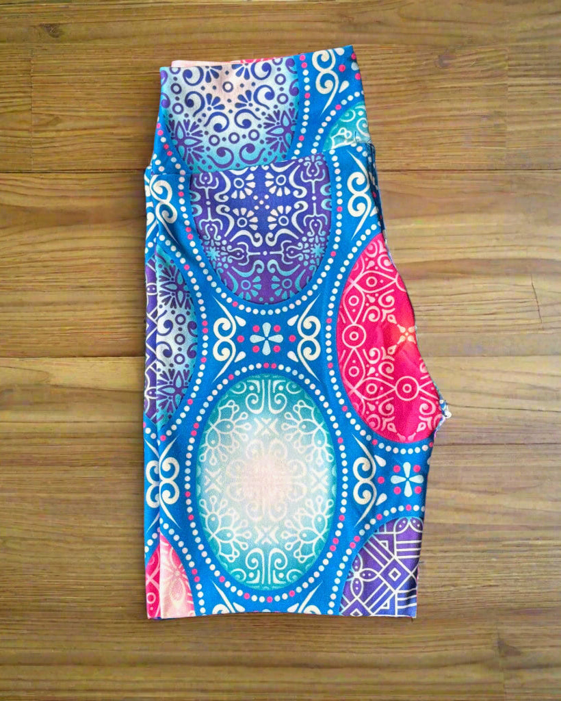 Mystical patterned full length stretch leggings