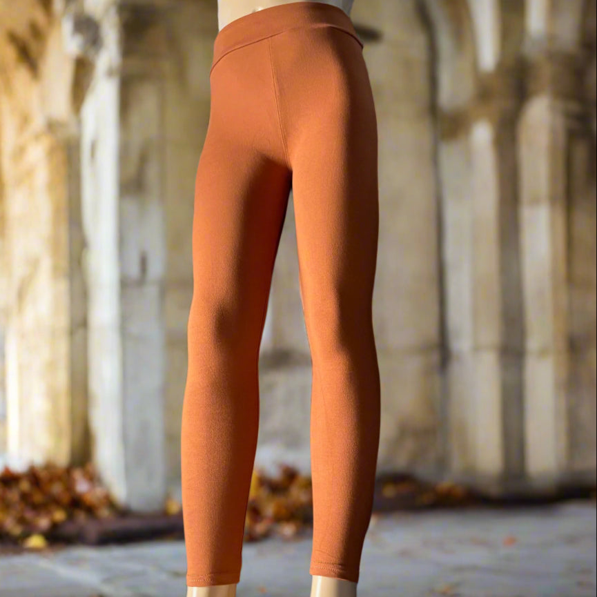 Solid colour, soft, stretch leggings in black, green, navy, grey, orange, pink, fuchsia, purple and more!