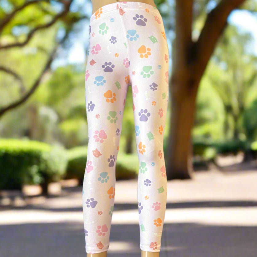 Lilac cat girl full length leggings