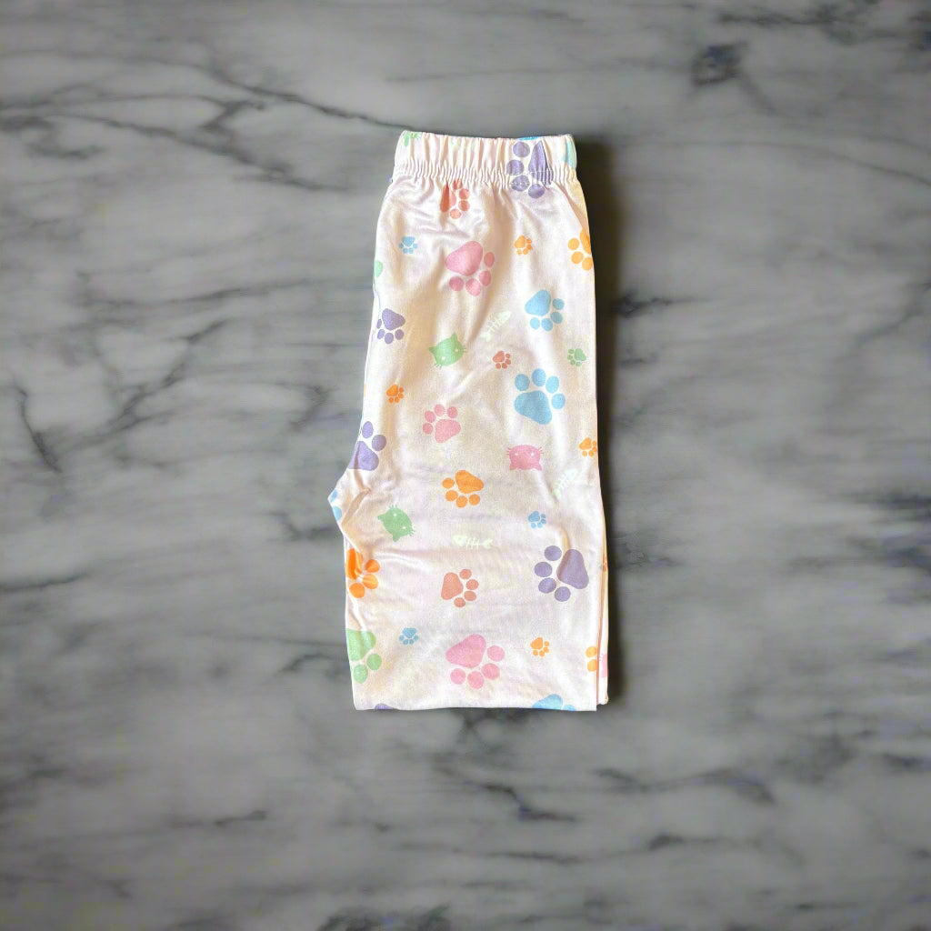 Lilac cat girl full length leggings