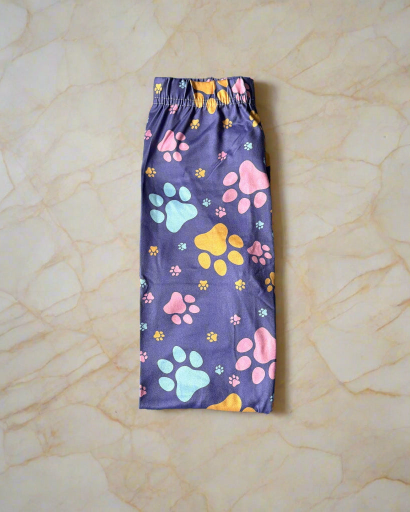 Purple paws full length leggings
