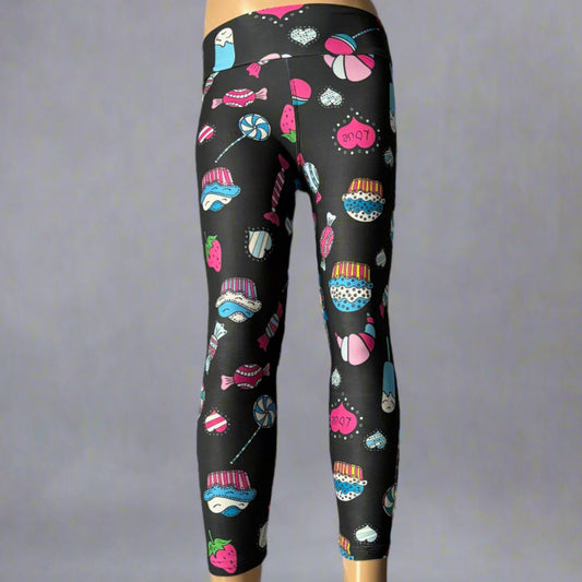 Sweets design full length stretch leggings