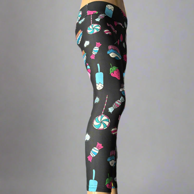 Sweets design full length stretch leggings