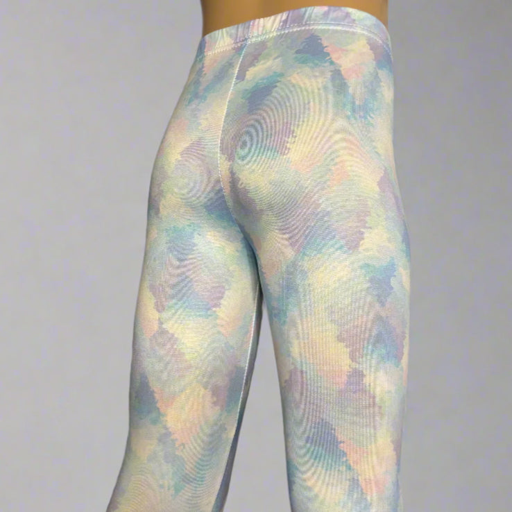 Pastels design full length stretch leggings