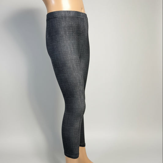 Denim pattern leggings