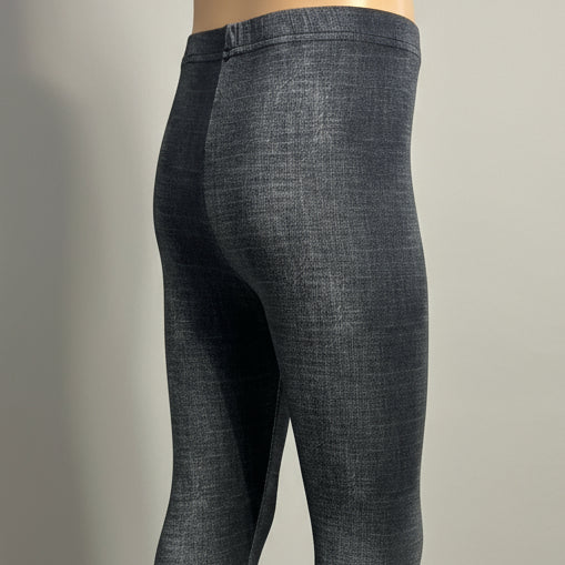 Denim pattern leggings