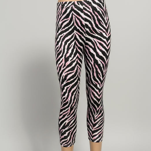 Pink tiger stripe leggings