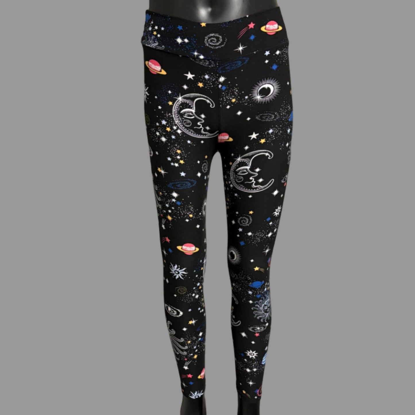 'Solar System' design full length leggings
