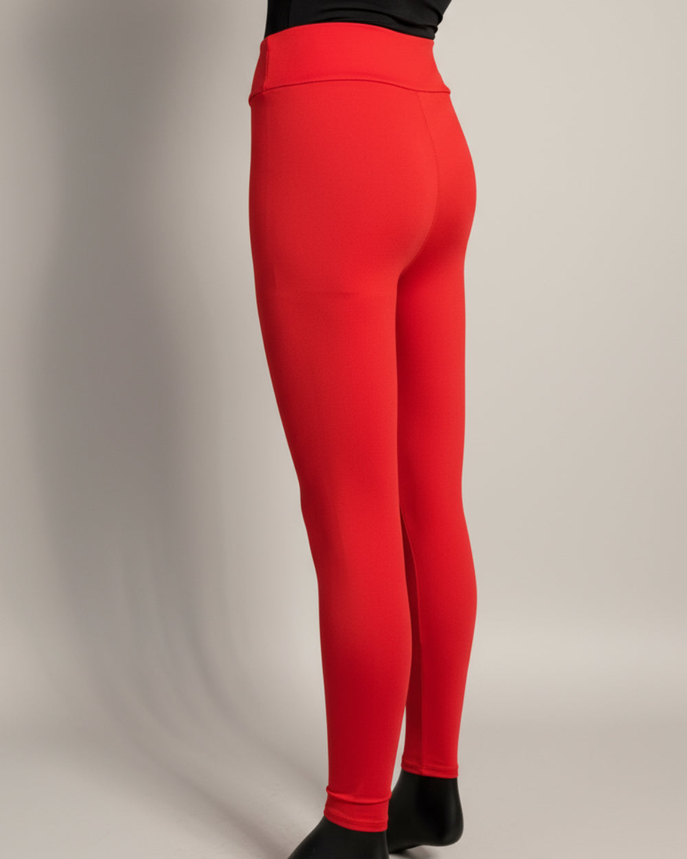 Red soft touch stretch leggings