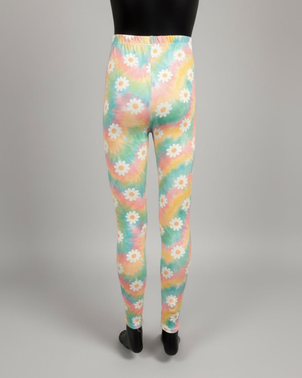 Rainbow Daisy full length stretch leggings