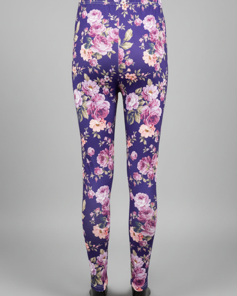 Purple flowers leggings