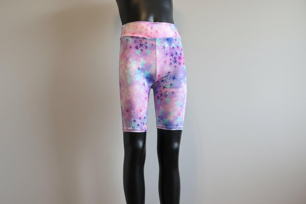Soft, stretch, girls shorts, choice of pattern & size!