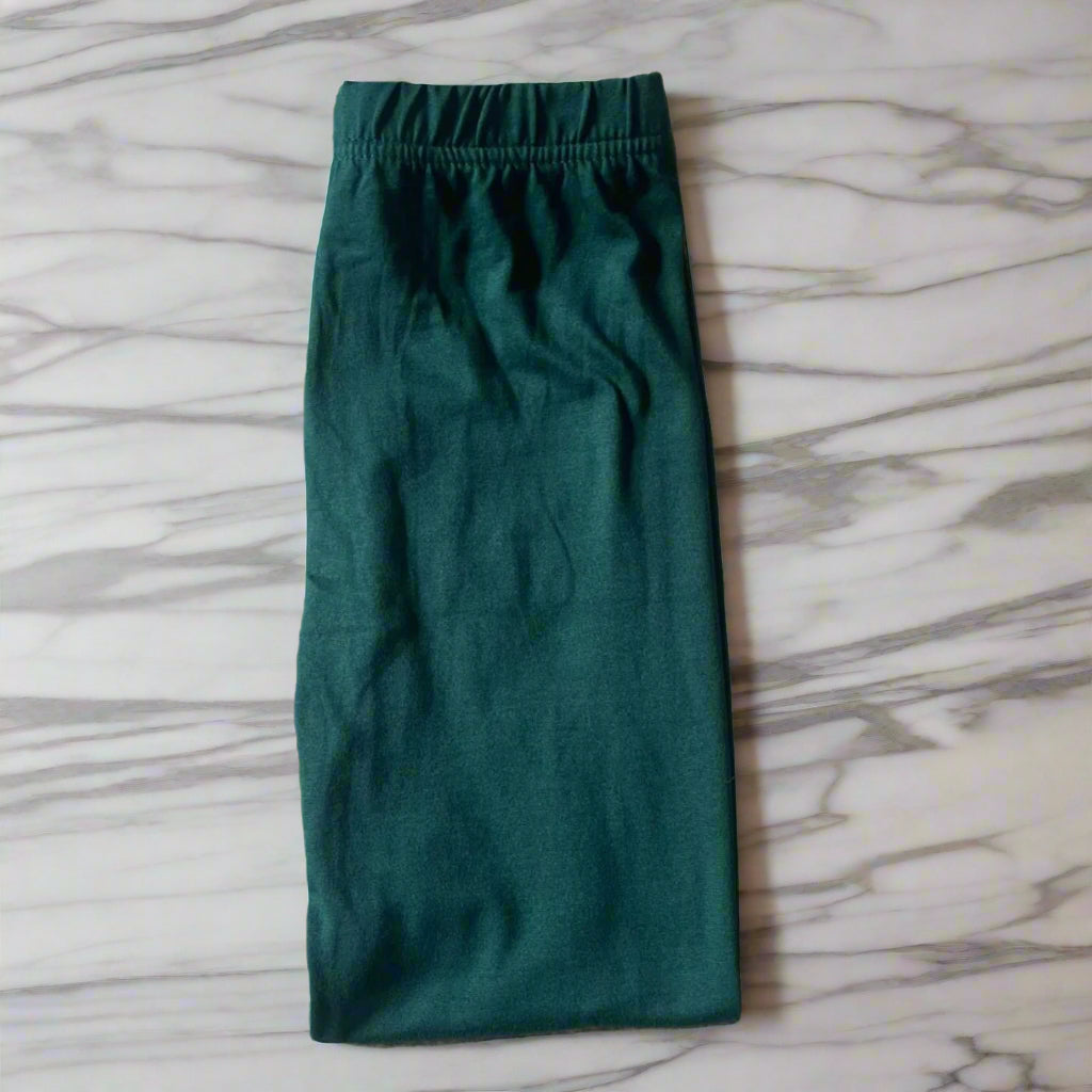 Dark green lightweight stretch leggings
