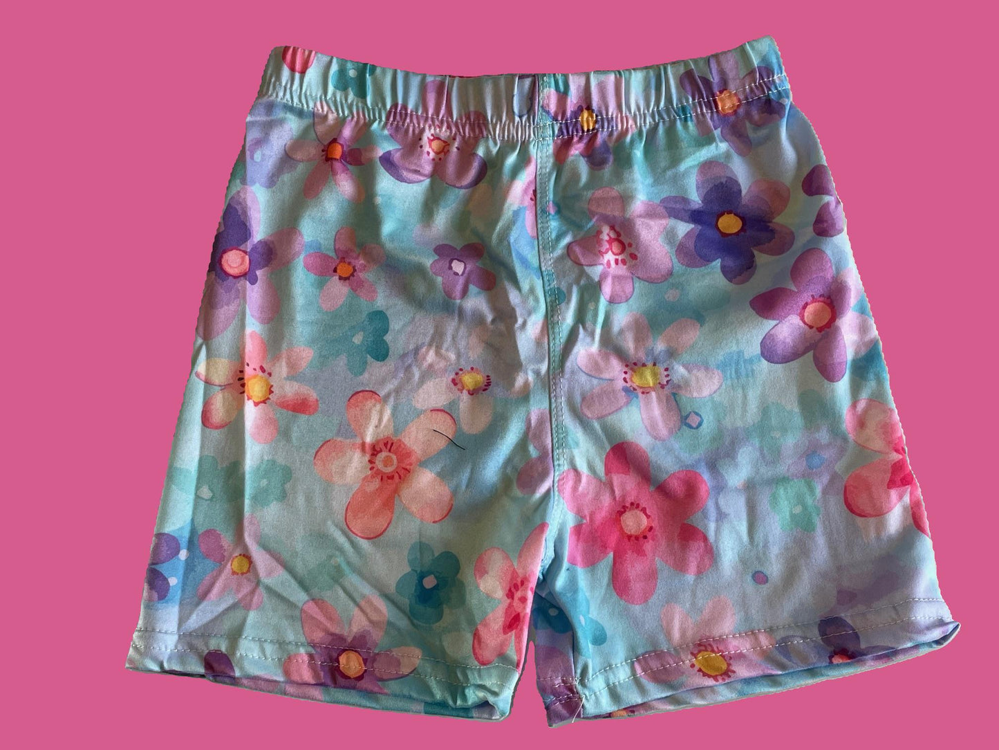 Girls watercolour design summer shorts