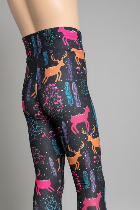 Winter Reindeer soft touch leggings
