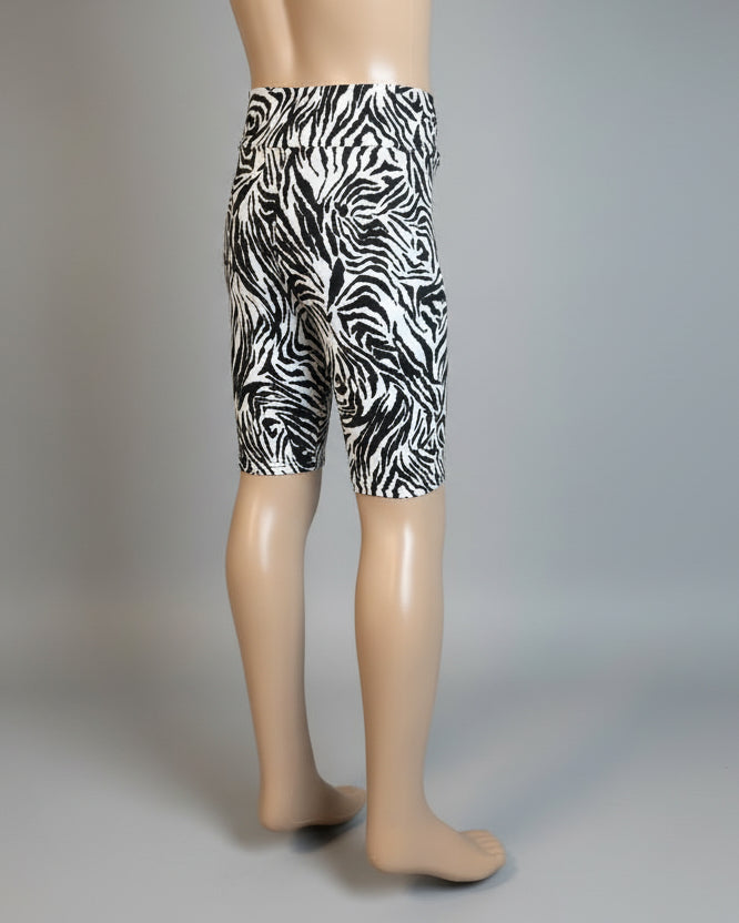 Zebra soft touch shorts