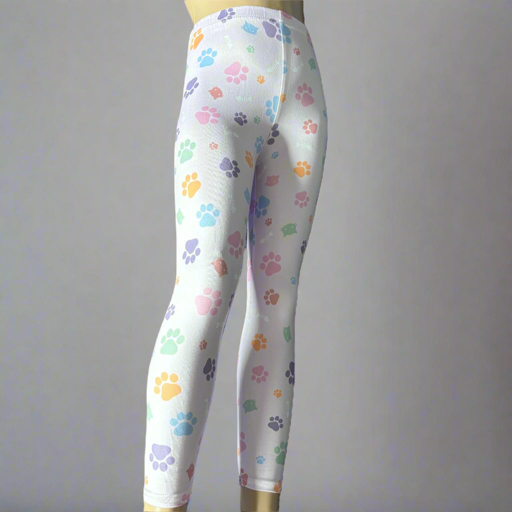 Lilac cat girl full length leggings