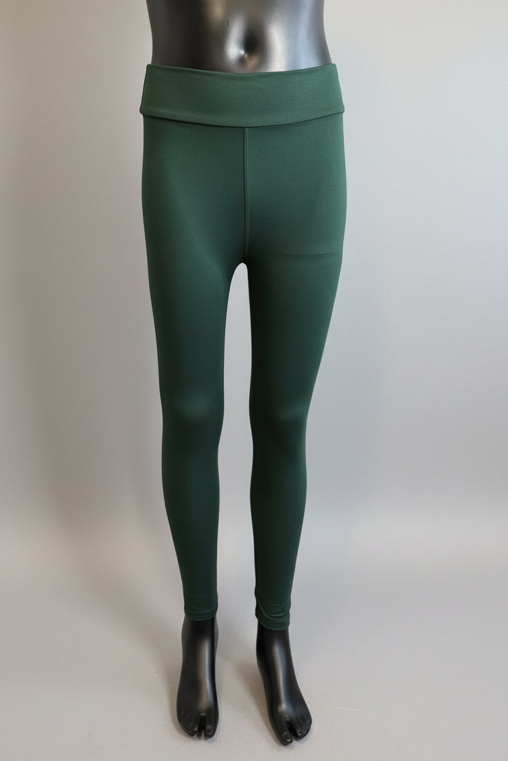 Dark green soft touch leggings