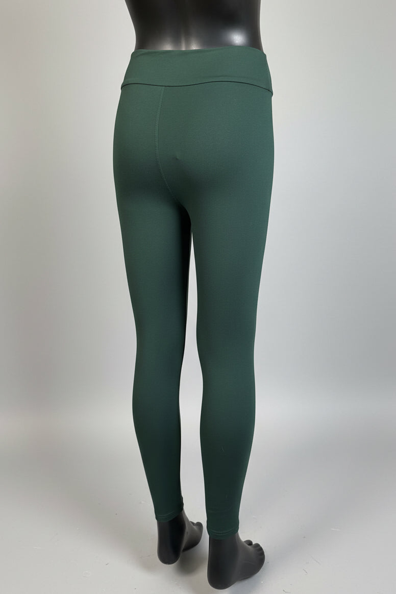 Dark green soft touch leggings