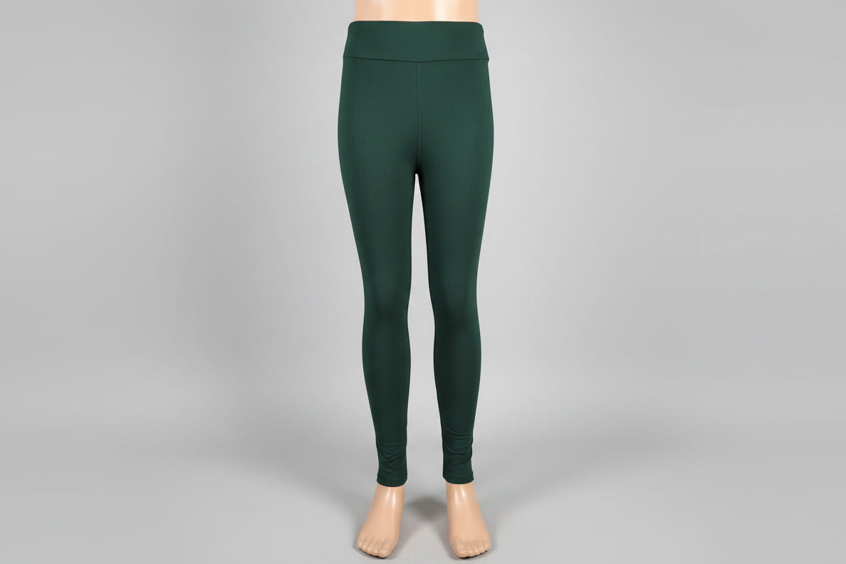 Dark green soft touch leggings