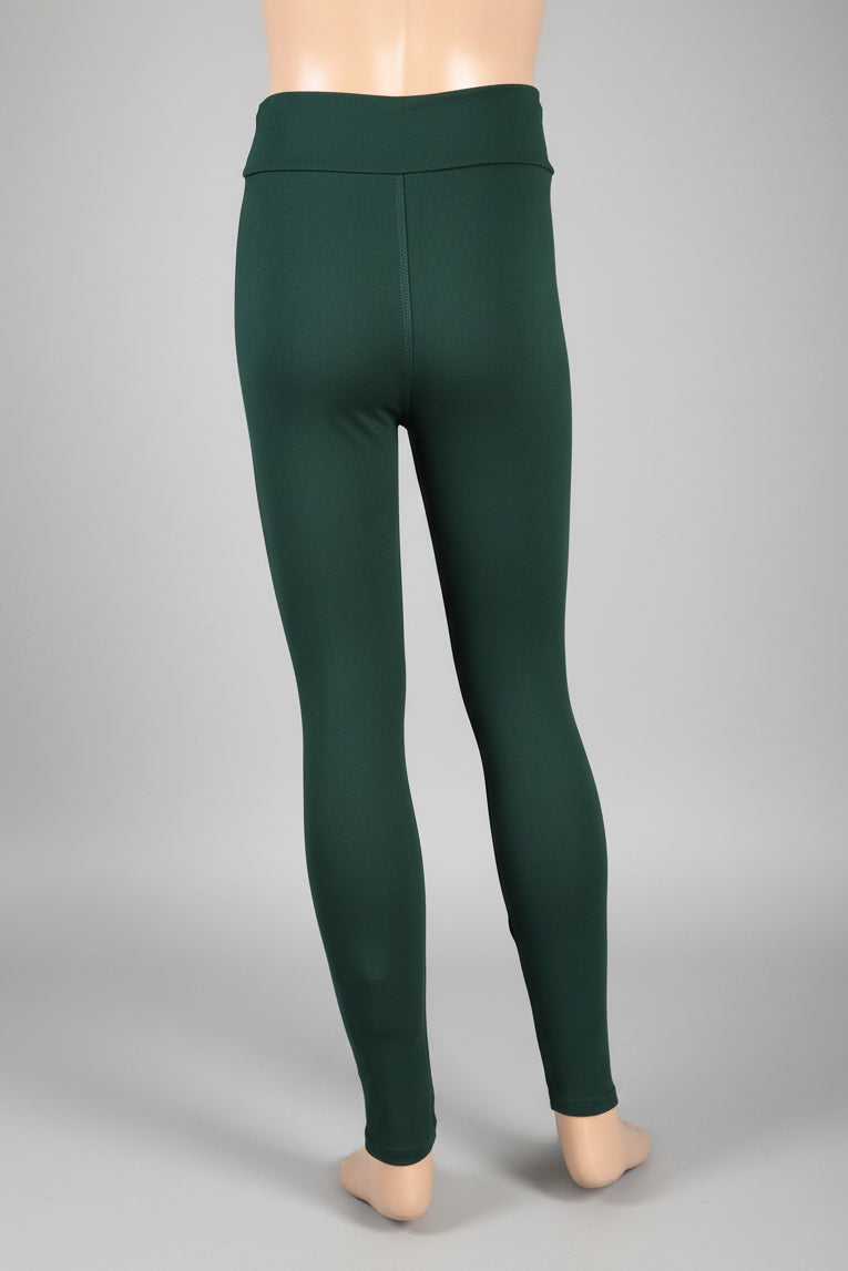 Dark green soft touch leggings