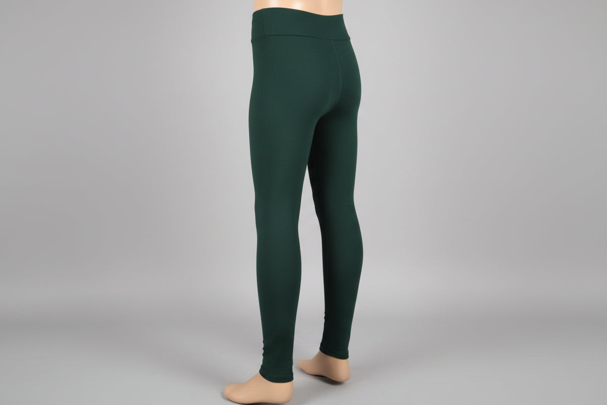 Dark green soft touch leggings