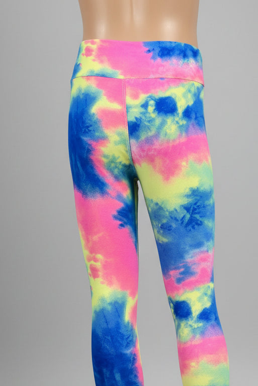 Colour Burst design soft touch leggings