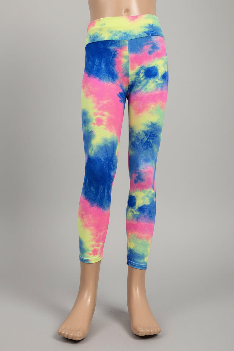 Colour Burst design soft touch leggings