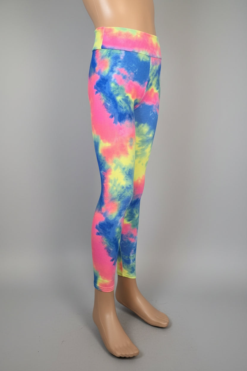 Colour Burst design soft touch leggings