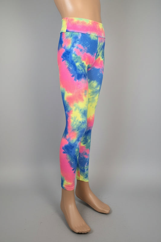 Colour Burst design soft touch leggings