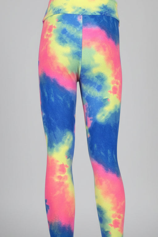Colour Burst design soft touch leggings