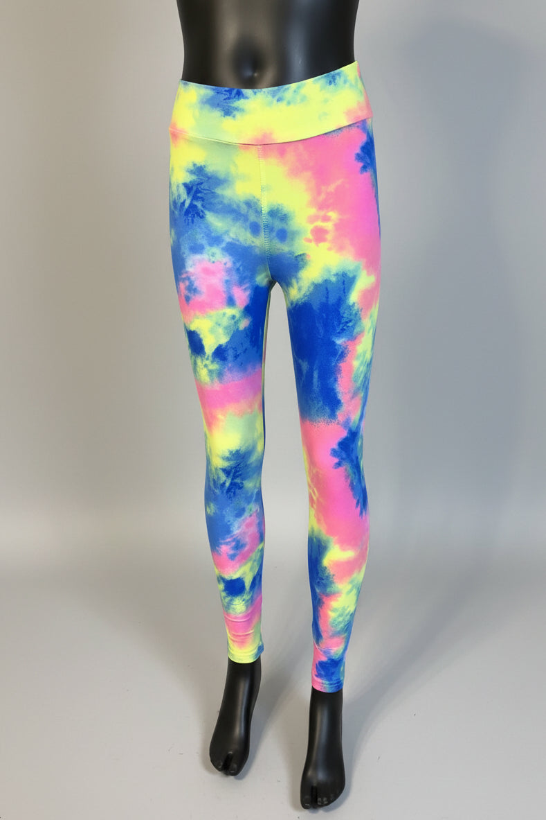 Colour Burst design soft touch leggings