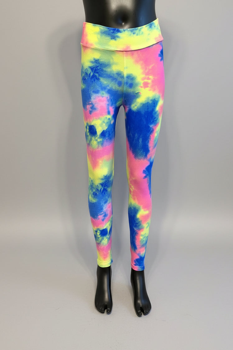 Colour Burst design soft touch leggings