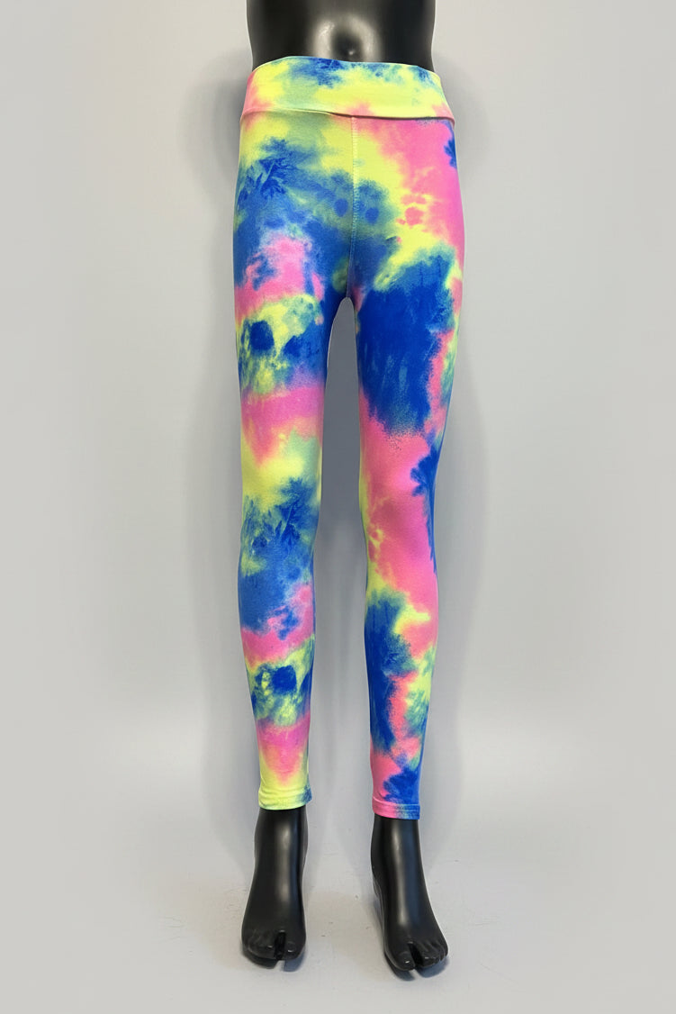 Colour Burst design soft touch leggings