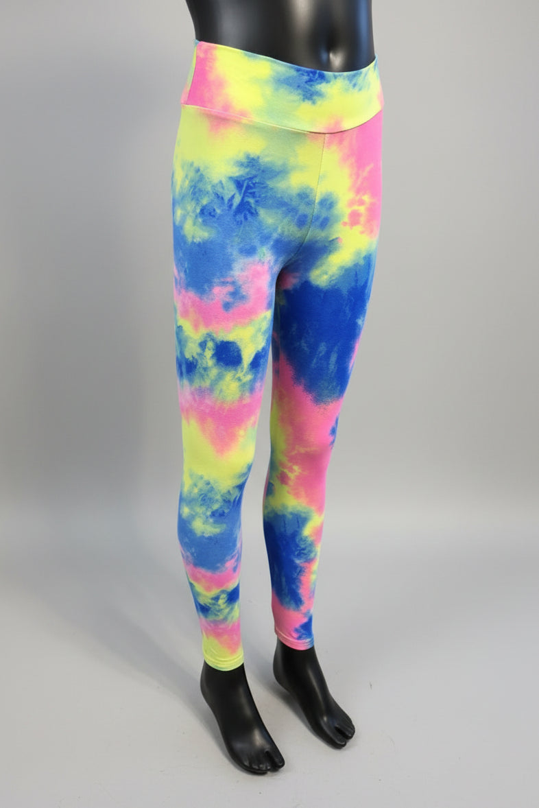 Colour Burst design soft touch leggings
