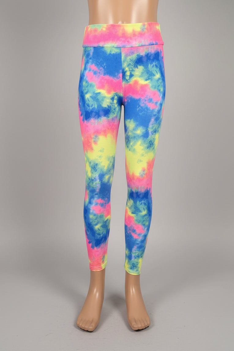 Colour Burst design soft touch leggings