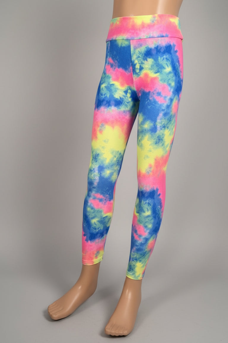 Colour Burst design soft touch leggings
