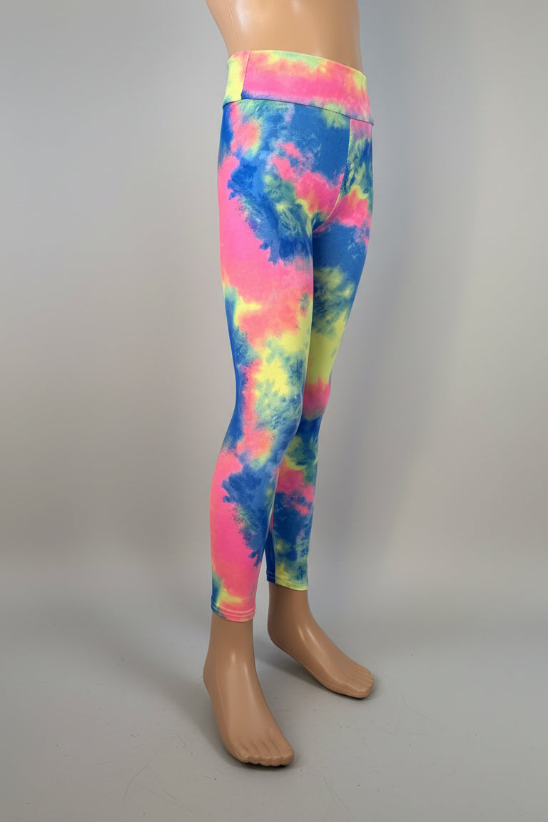 Colour Burst design soft touch leggings