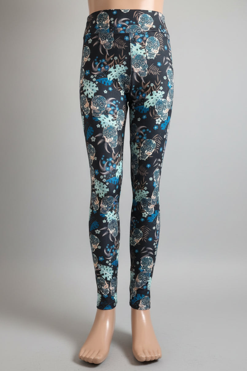 Day of the Dead soft touch leggings