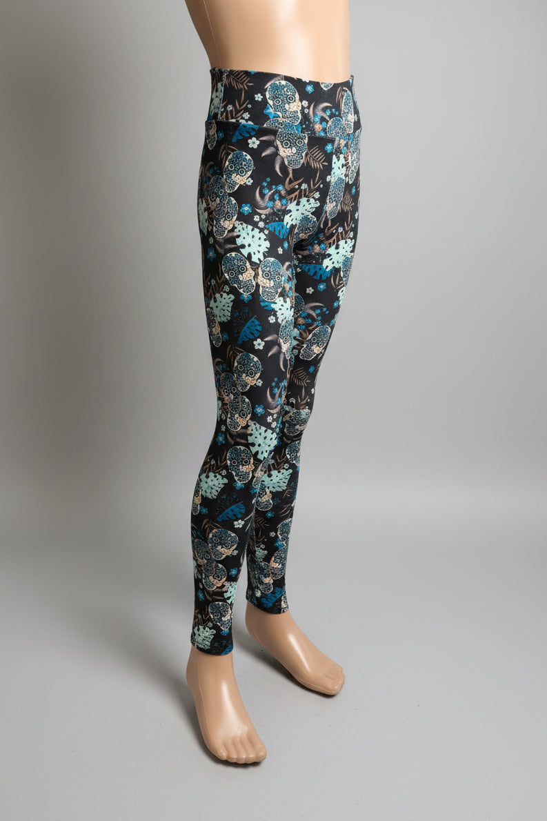 Day of the Dead soft touch leggings