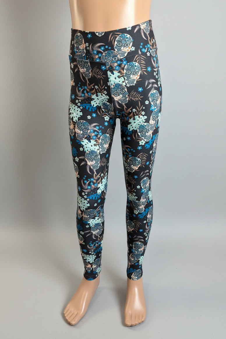 Day of the Dead soft touch leggings