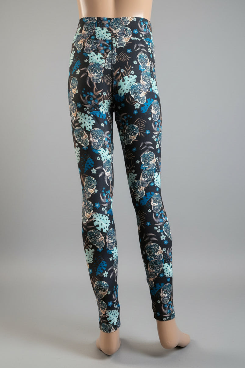 Day of the Dead soft touch leggings
