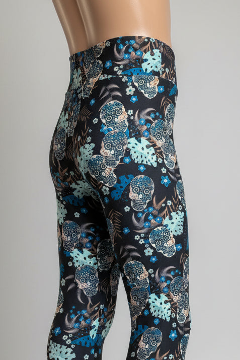 Day of the Dead soft touch leggings